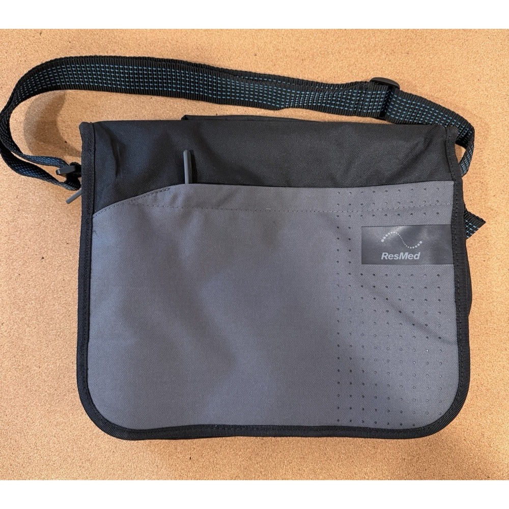 NEW ResMed AirSense 11 Padded CPAP Carry Case Gray Travel Bag Strap